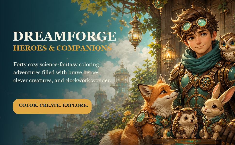 Dreamforge hero and clockwork animal companions